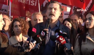 Can Atalay için İstanbul Adliyesi önünden ‘adalet’ çağrısı