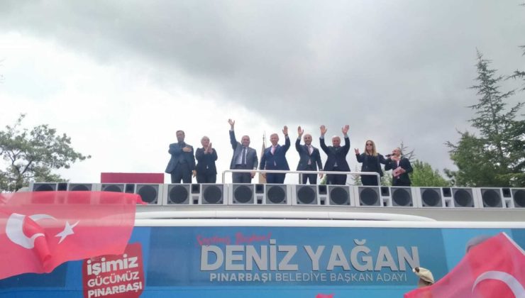 Mansur Yavaş’tan seçimlerin yenileneceği Pınarbaşı’nda miting