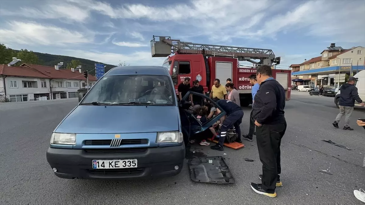 Mengen’de Ambulans ile Trafik Kazası